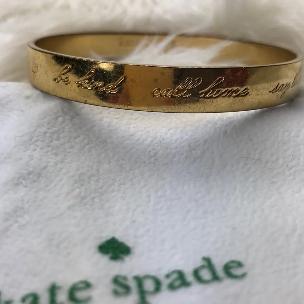 Kate Spade Gold Idiom Bangle Bracelet